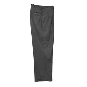 TRUSSINI‎ Men's Dark Gray Wool Pleated Dress Pants 34x29 Tailored Fit Italian 52